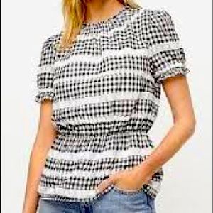J Crew Daisy Chain Peplum Top